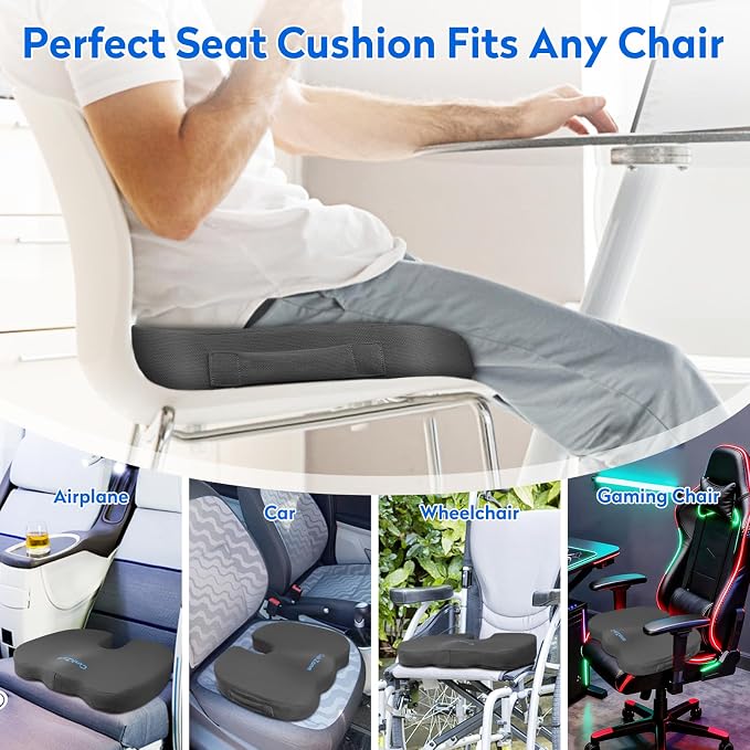 XXL Seat Cushion Office Car Seat Cushion, Memory Foam Cushion - Image 5