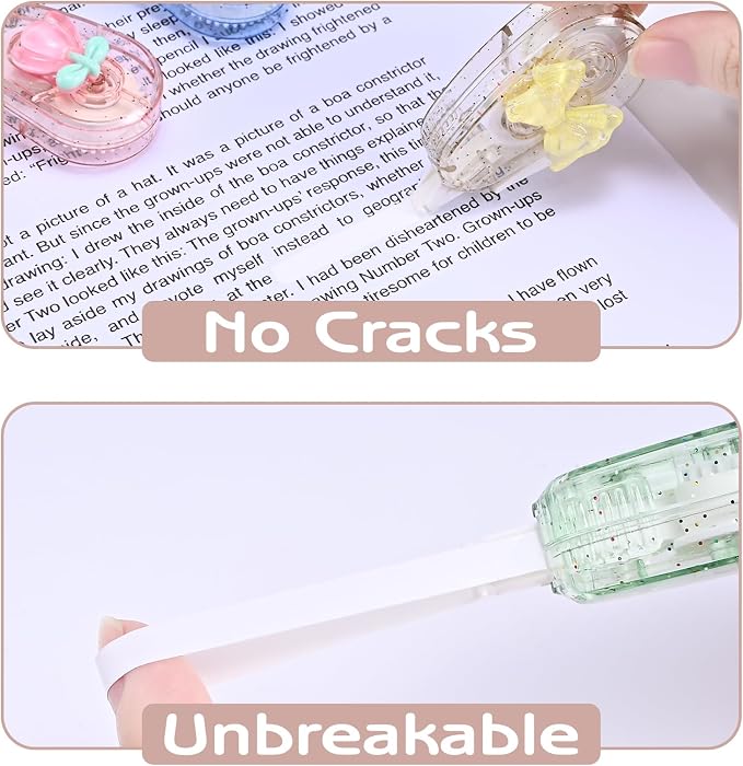 Temiary 6P Aesthetic Correction Tape, Flower | Cute Correction Applicator - Image 5