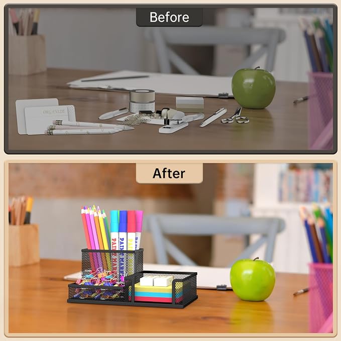 SUPEASY Pen Holder Desk Organizer, Desk Accessories and Workspace Organizers - Image 6