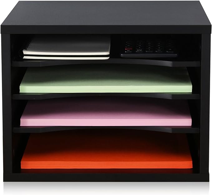 FITUEYES Wood Desk Paper Organizer by FITUEYES