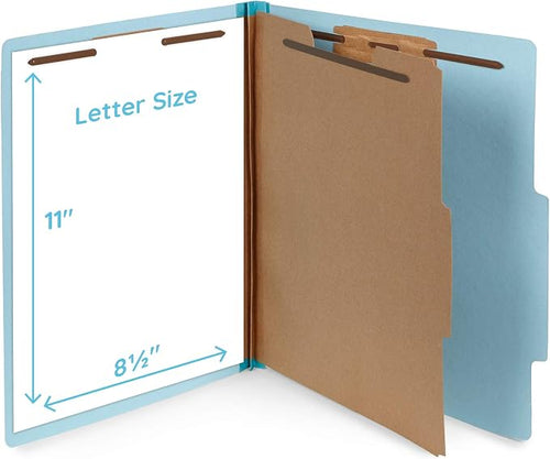 10 Blue Classification Folders - Image 2