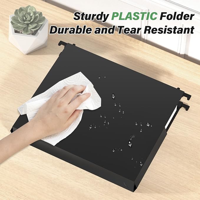 Extra Capacity Hanging File Folders Letter Size, Heavy Duty 2" Expandable Hang - Image 2