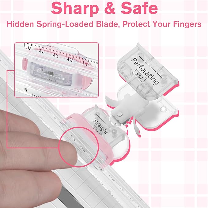 3-in-1 Paper Trimmer with Straight, Scoring & Perforating Blades, Scrapbooking - Image 5