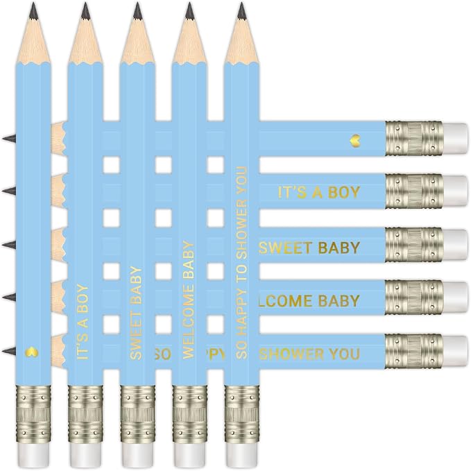 50Pcs - Baby Shower Sharpened Half Pencils - Image 5