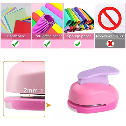 CADY Paper Punch, 3 Inch Circle Punch Large Hole Punch Paper Circles Craft - Image 5