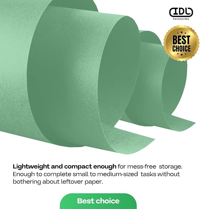 Christmas Green Kraft Paper Roll 48" x 1200" - Image 7