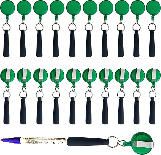 Duty Retractable Pull Pen Holder -Thick Nylon Cable- Ideal - Image 7