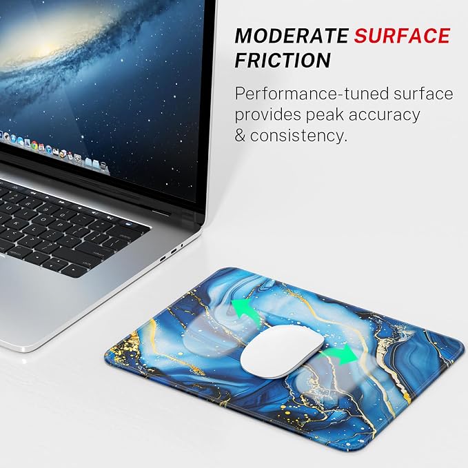 MROCO 3-Pack Mouse Pads, 30% Larger Surface, 8.5 x 11 in, Non-Slip Rubber Base - Image 2