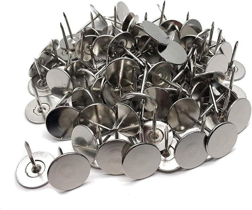 100Pcs Flat Head Upholstery Tacks Home Furniture Decor Tack Upholstery Nails by SSYDIEN