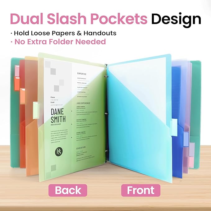 Taja 16 Count Dividers for 3 Ring Binder - Image 3
