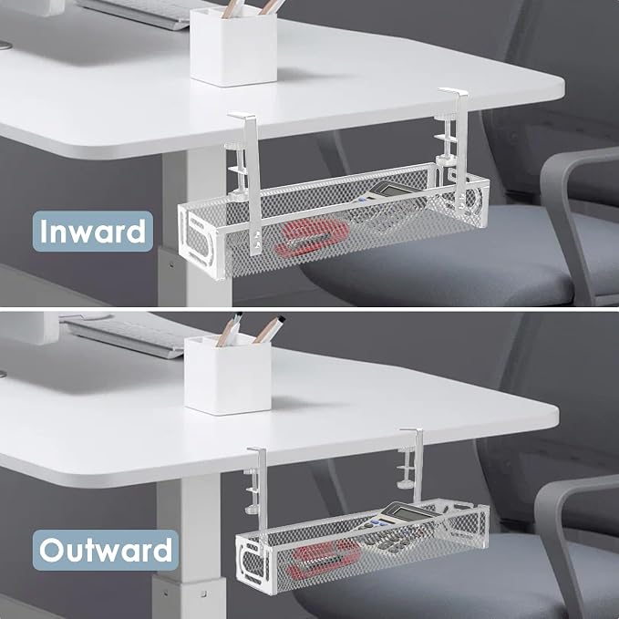 Under Desk Cable Management Tray, Cable Management Under Desk No Drill - Image 7