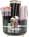 360 Rotating Pen Pencil Holder for Desk, Pen Organizer by HUTUDD