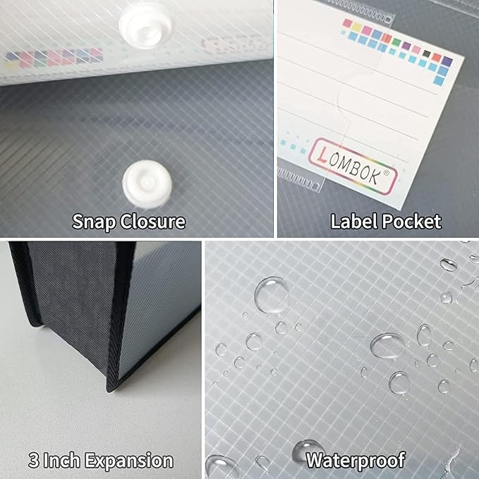 YoeeJob Plastic File Folders Legal Size Expandable Document Folder - Image 6