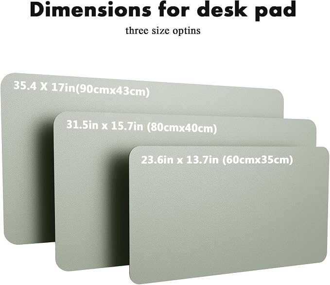 YSAGi Double-Sided Desk Pad, 31.5"x15.7"Leather Desk Mat, Eco Cork Desk Pad - Image 7