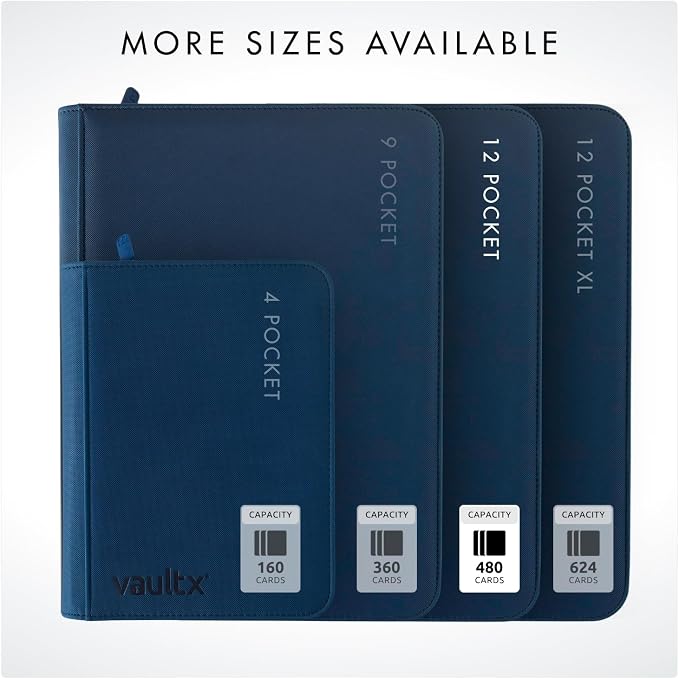 Vault X 12 Pocket Zip Binder, 480 Cards, Exo-Tec Material, 20 Side-Loading Pages - Image 7