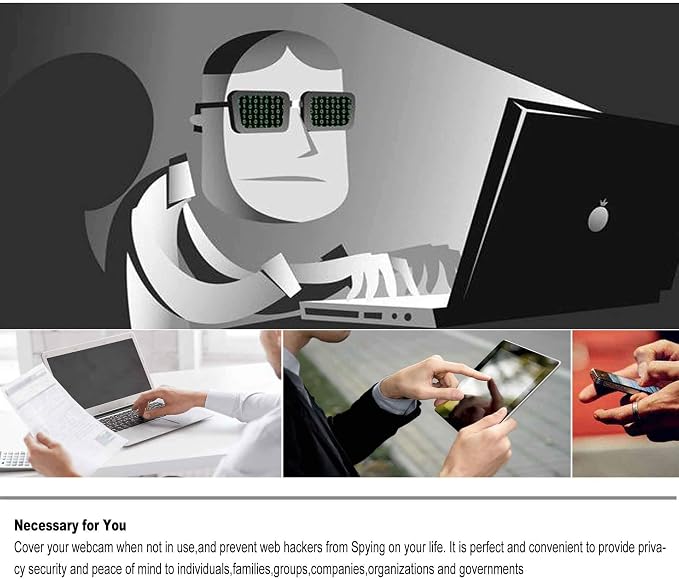 Slide Webcam Cover Ultra Slim Web Camera Cover fits Laptop, Macboook Pro - Image 5
