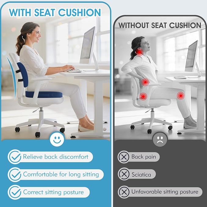 CushZone Seat Cushion, Lumbar Support Pillow - Image 3