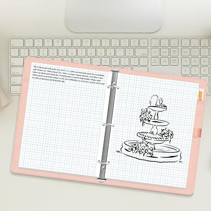 Grid Paper - 3 Hole Graph Paper, Letter Size 100 Sheets/200 Pages Loose-Leaf - Image 5
