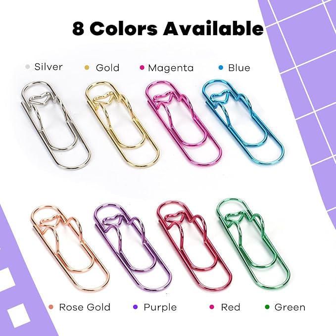 Paper Clip Pen Holder, Oversized Paperclips Metal Pen Clips - Image 3