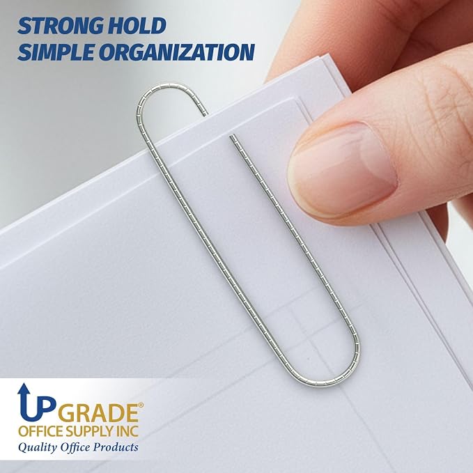 Upgrade Office Supply Jumbo Paper Clips, 10 Boxes of 100, Made in USA - Image 4