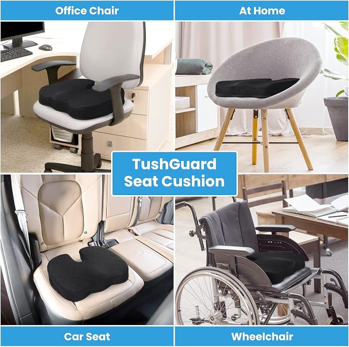TushGuard Seat Cushion, Office Chair Cushions, Car Seat Cushion, Non-Slip - Image 7