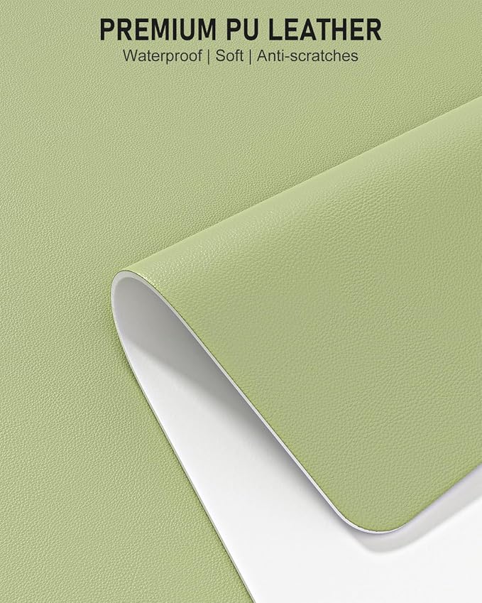 Desk Pad, 23.6" x 13.8" PU Leather Non-Slip Desk Mat Large Mouse Pad - Image 3