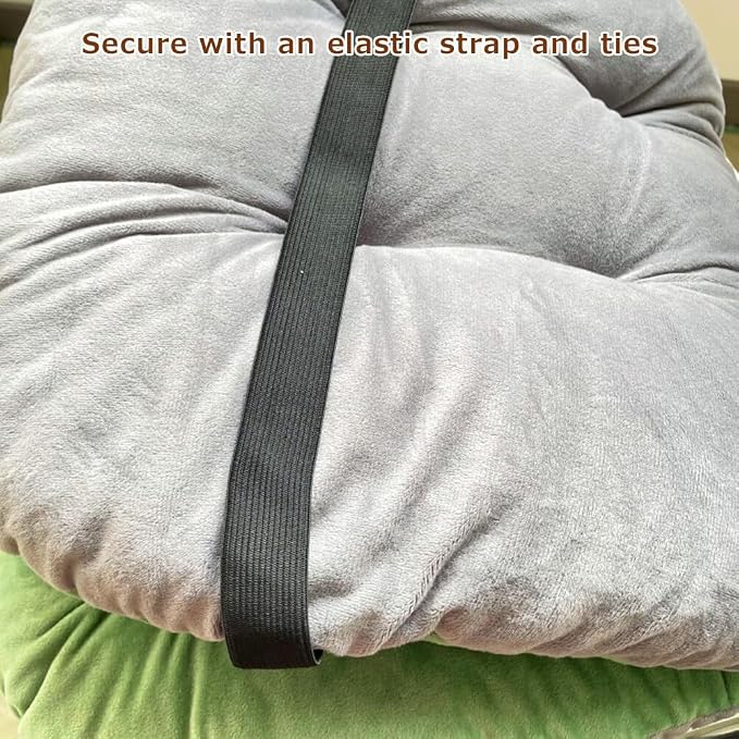 Gray Chair Cushion with Removable Cover - Image 6