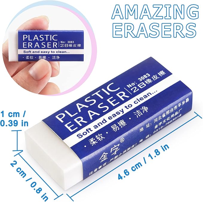 Tamaki Erasers, 6 Pack | Erasers - Image 2