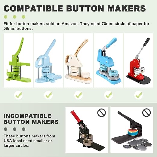 1" Button Paper Cutter Graphic Punch Die Cutter - Image 3