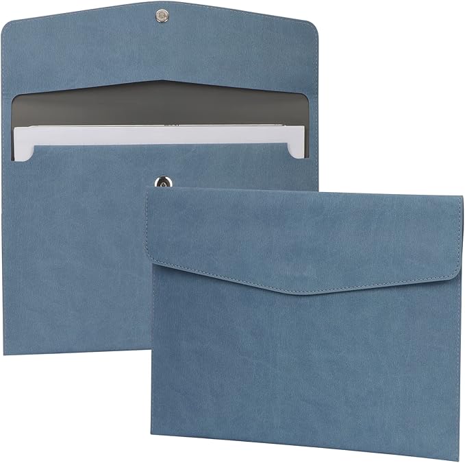 FYY File Folder, PU Leather A4 Document Holder File Organizer Filing Envelope by FYY