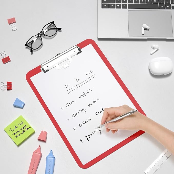 Hongri Plastic Clipboard with Pen Holder, Nurses and Women, Low Profile Clip - Image 7