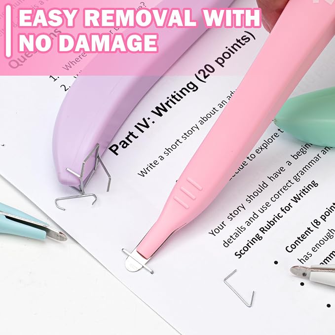 ThinkLearn Magnetic Staple Remover 5 Pack, Pen-Shaped Staple Puller | Quick and - Image 7