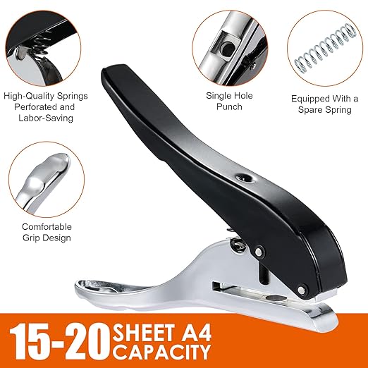 Hole Punch 5/16 inch-8mm Single Hole Punch, Heavy Duty Hole Puncher Single - Image 5