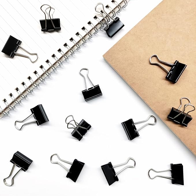 Ykimok 120Pcs Mini Binder Clips, 5/8 inch, Paper Clamps Small Size - Image 5