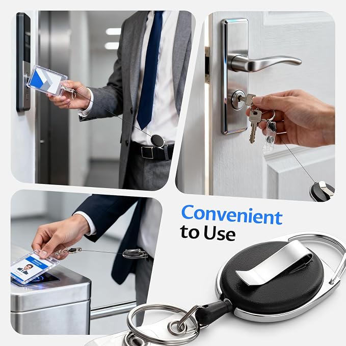 Simetufy 15 Pack Retractable Badge Holder - Image 5
