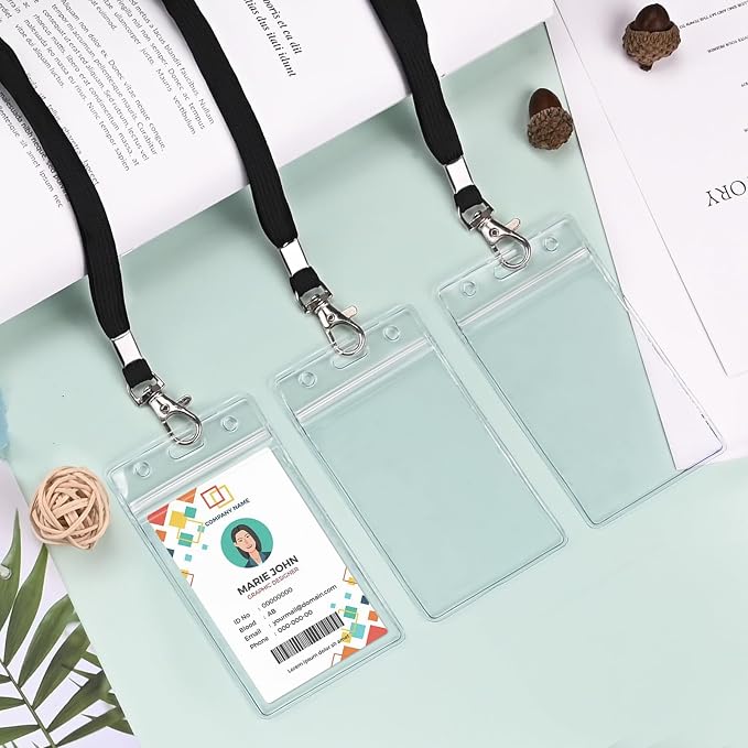 Koorito 3 Pack Clear ID Badge Holder - Image 7