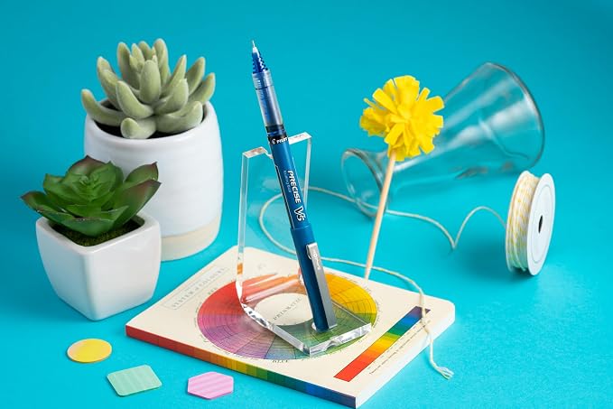 Pilot Precise V5 Rollerball Pens, Extra Fine Point 0.5 mm Blue Pens, Journaling - Image 5