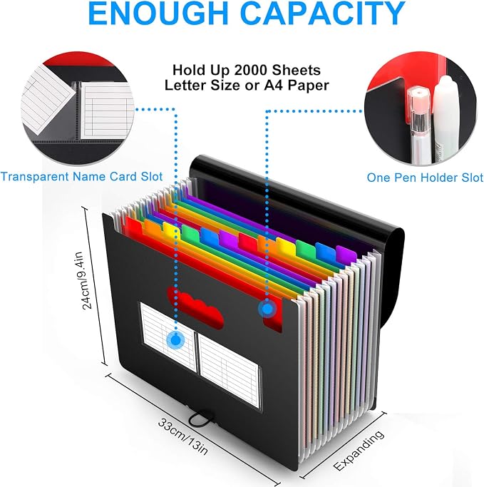 4 Pack Expanding File Folder - Image 4