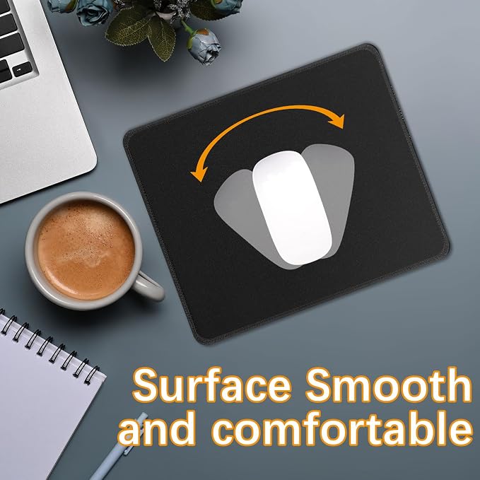 4 PCS Black Mouse pad Bulk - Image 4