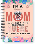 Ninety3POD I'm a Schnauzer Mom and a Registered Nurse Nothing Scares Me Spiral by Ninety3POD