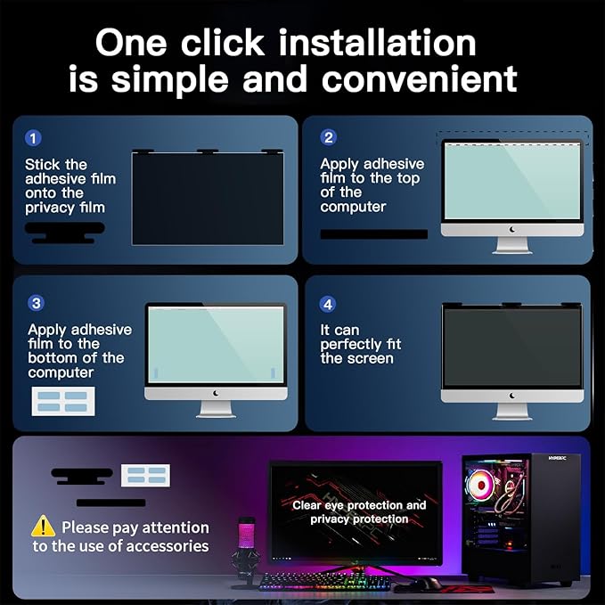 22 Inch Magnetic Hanging Computer Privacy Screen - Image 7