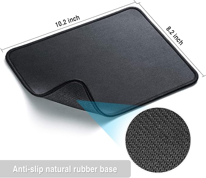 Zhithink 17 Pcs Computer Mouse Pad, Non-Slip Rubber Base and Textured Stitched - Image 2