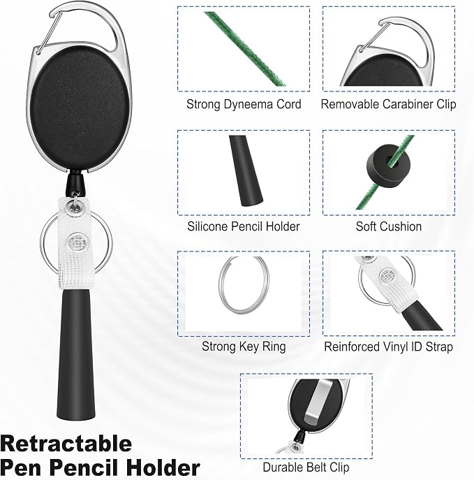 8 Pack Retractable Pen Holder - Image 3