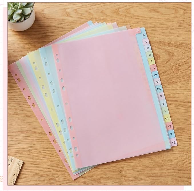 21-Tab A-Z Alphabet Binder Dividers - Image 7