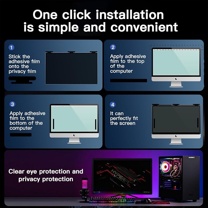 27 Inch Magnetic Hanging Computer Privacy Screen - Image 7