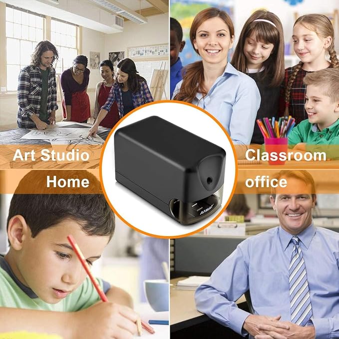 AFMAT 10 Pack Electric Pencil Sharpener, Heavy Duty Pencil Sharpener - Image 7