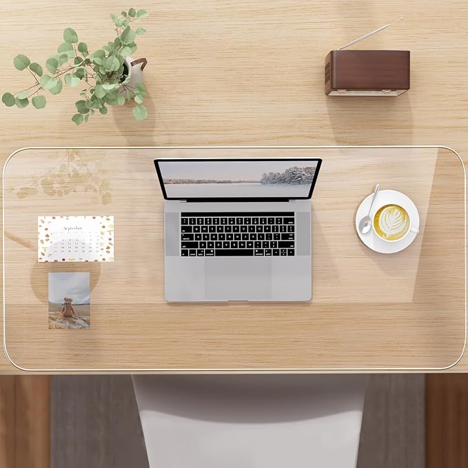 NATRKE Clear Desk Mat Pad, 35.4"x19.7" Large Transparent Computer Desk Mat - Image 9