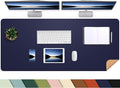 AFIING Cork Desk Mat 47" x 23.6", Dual-Sided Natural Cork & PU Leather Desk Pad by AFIING