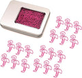 60 Pcs Flamingo Paper Clips, Flamingo Office Supplies Desk Accessories by NELJIBEHU