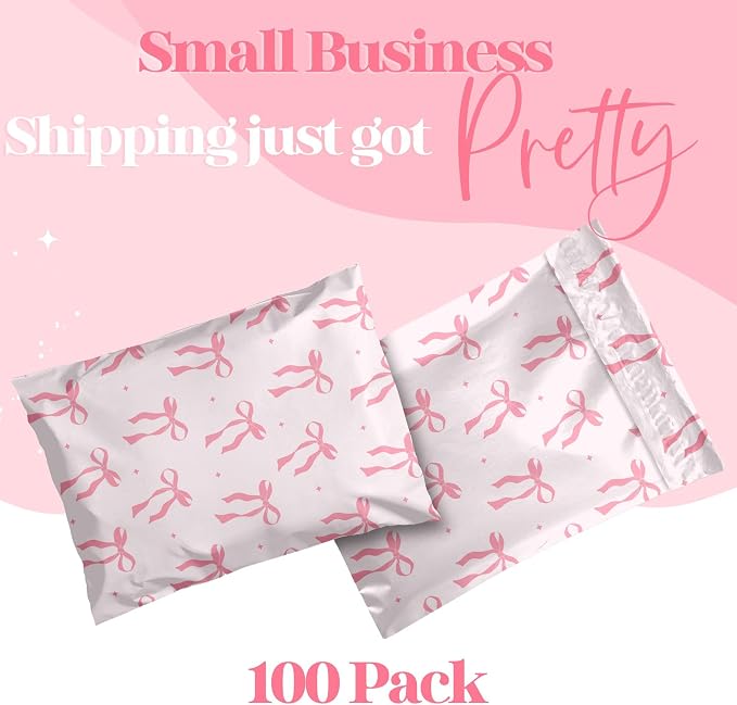 Pretty Package Store Poly Mailer 10x13, 100 Pack | Heavy Duty, Waterproof - Image 2
